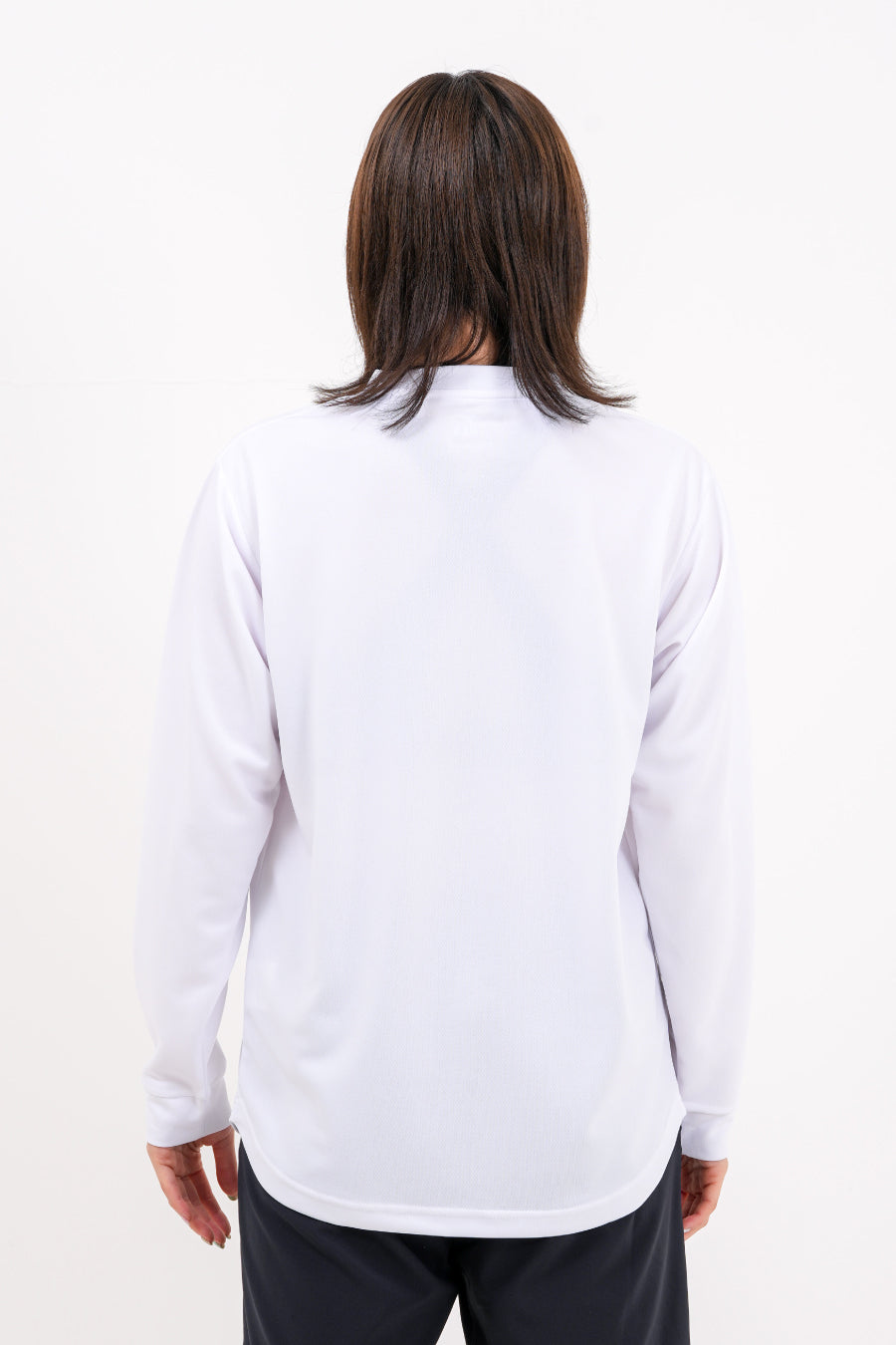 アイコン ドライ ロング Tシャツ (ホワイト)