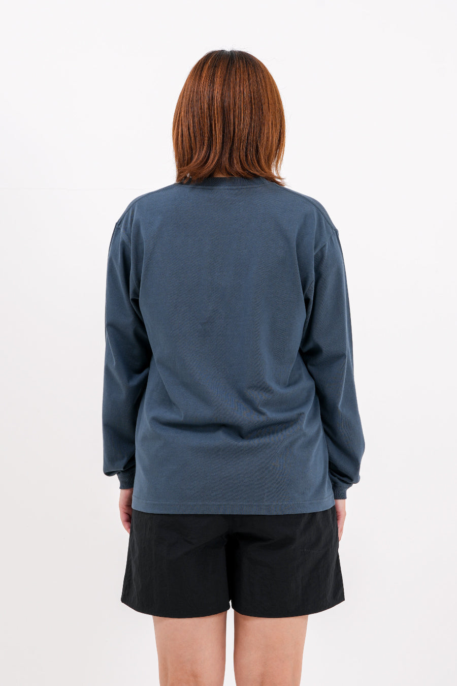 エッセンシャル エンブロ ロングTシャツ (デニム)