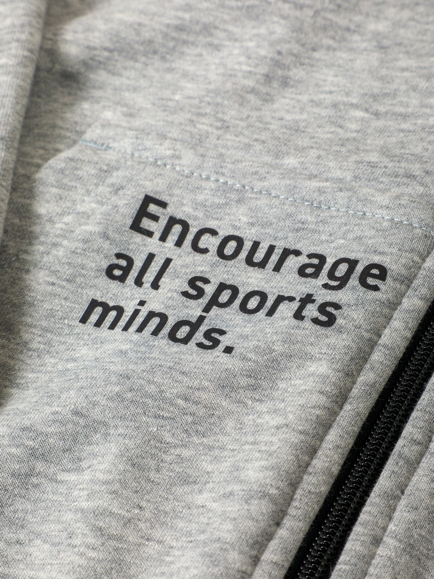 Loose Silhouette Zip Hoodie(Gray)