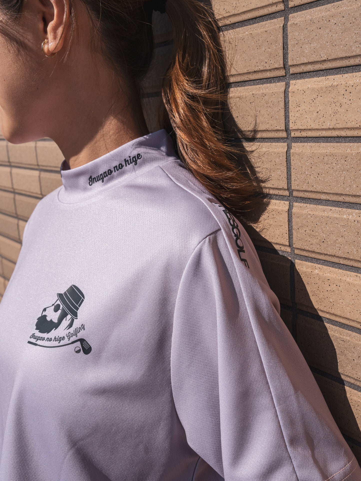 【23AW】TRES×犬顔の髭 MOCK NECK T-shirts(Moca)