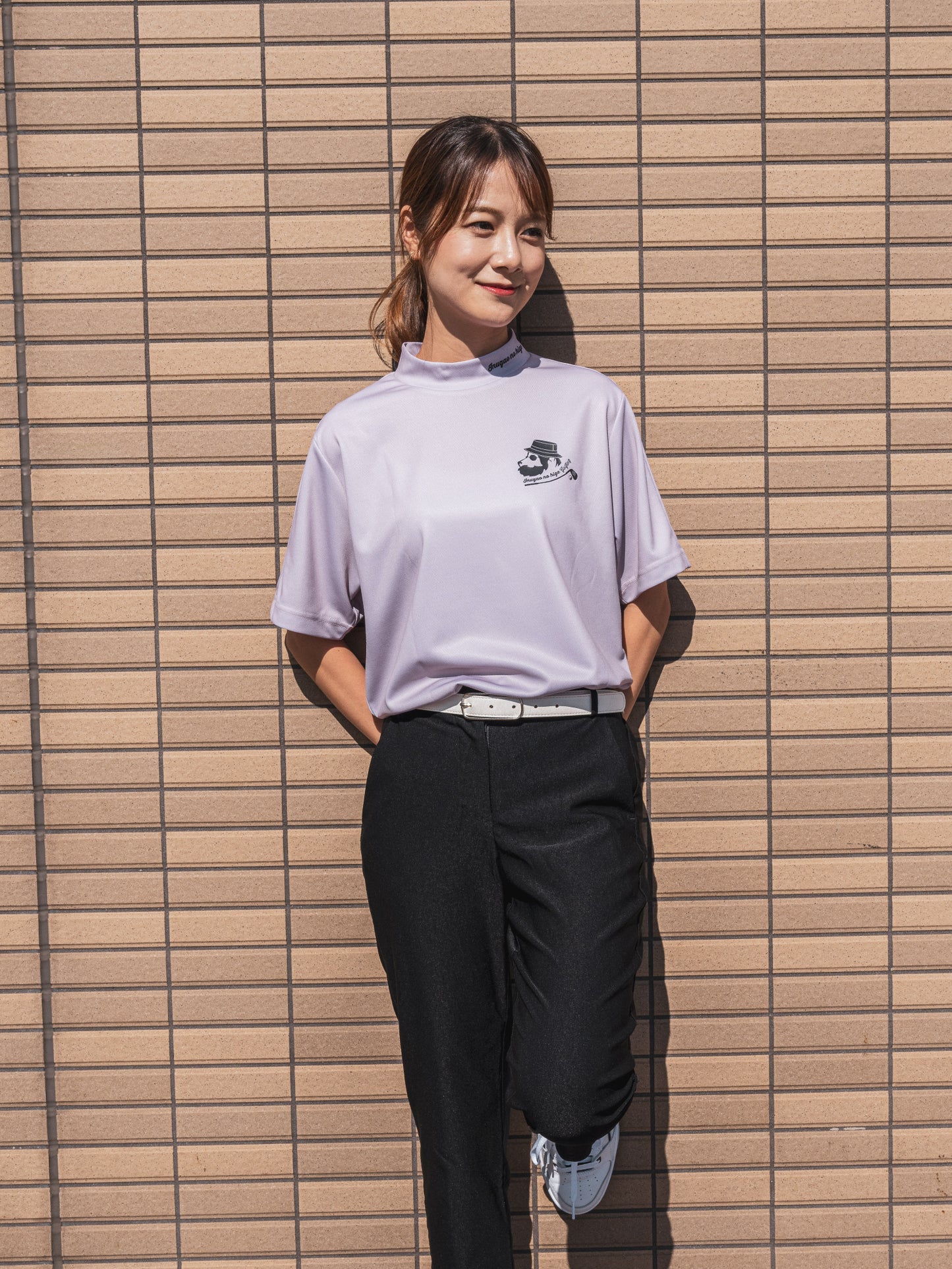 【23AW】TRES×犬顔の髭 MOCK NECK T-shirts(Moca)