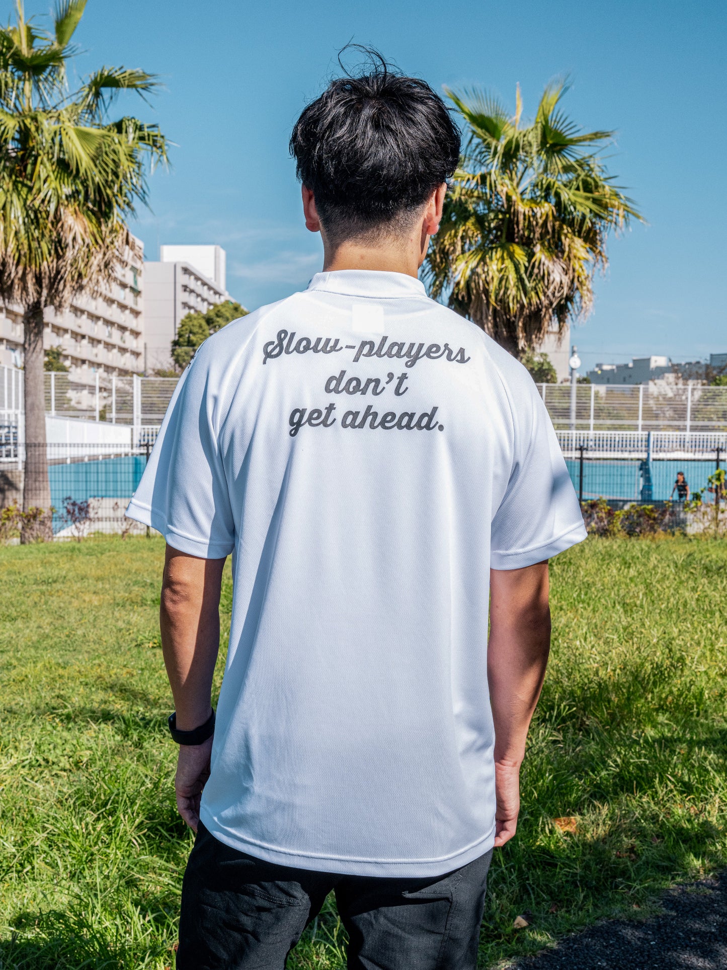 【23AW】TRES×犬顔の髭 MOCK NECK T-shirts(White)
