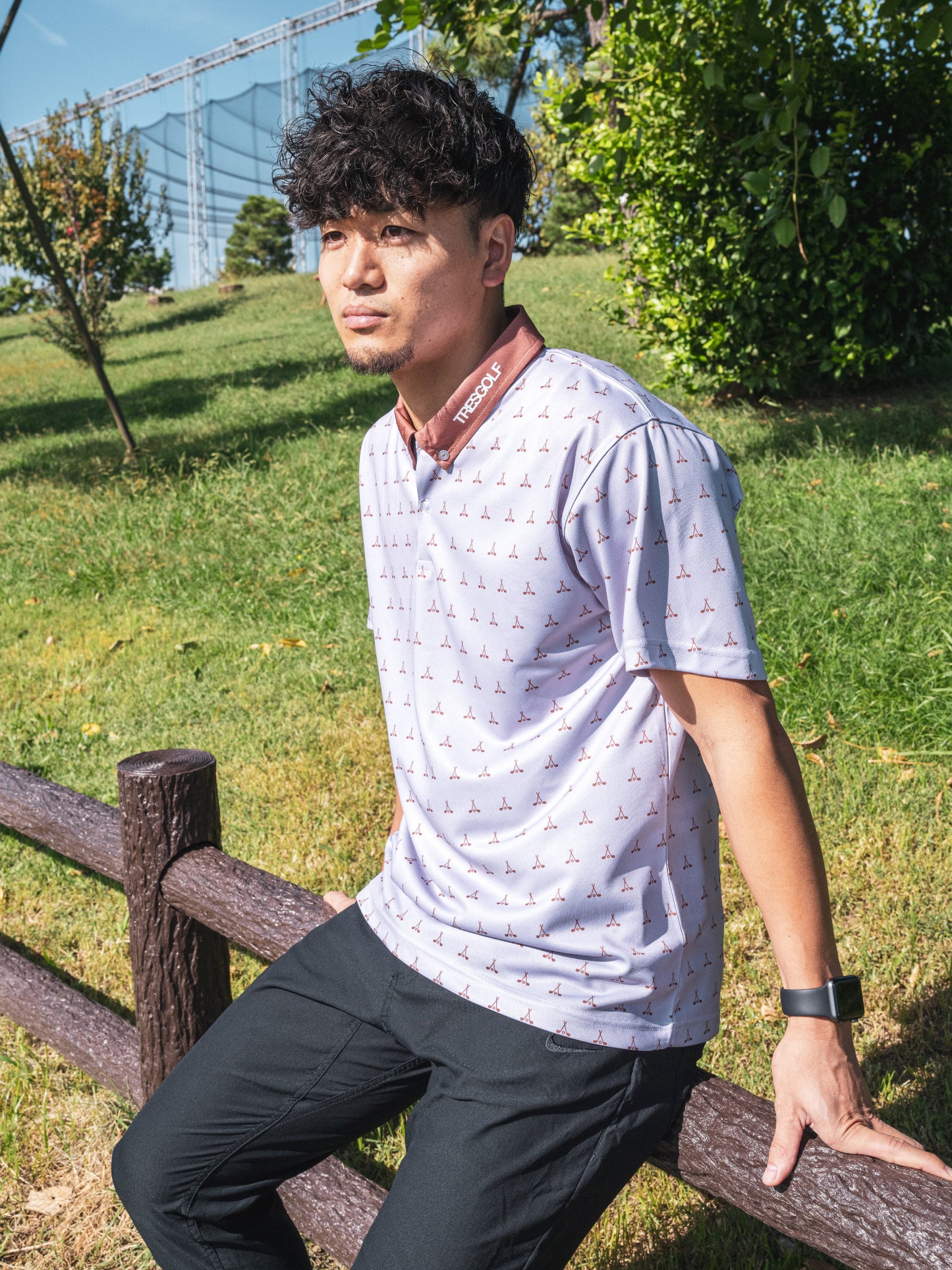 【23AW】TRES GOLF Polo-shirts(Wisteria)