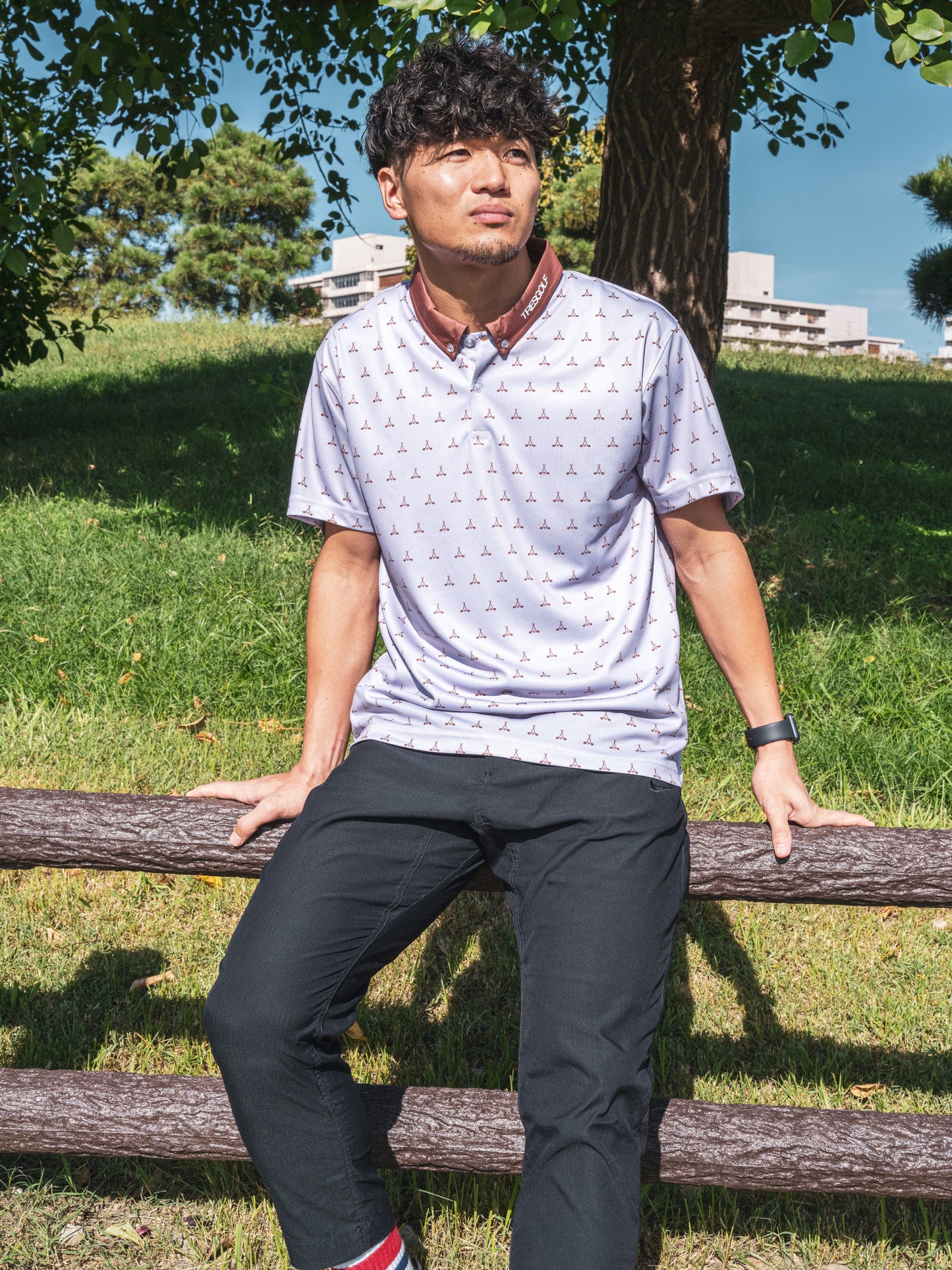 【23AW】TRES GOLF Polo-shirts(Wisteria)