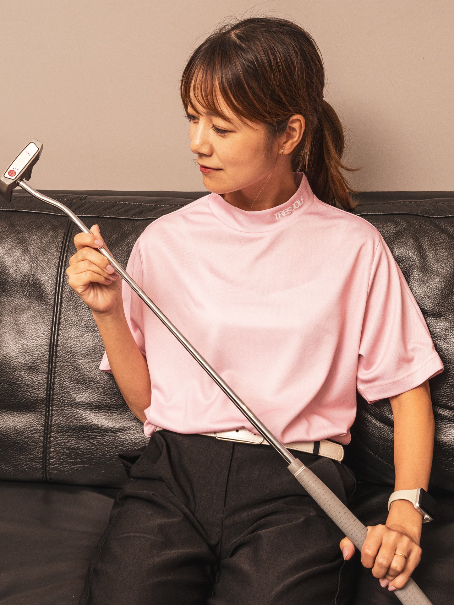 【23AW】TRES MOCK NECK T-shirts(Pink)