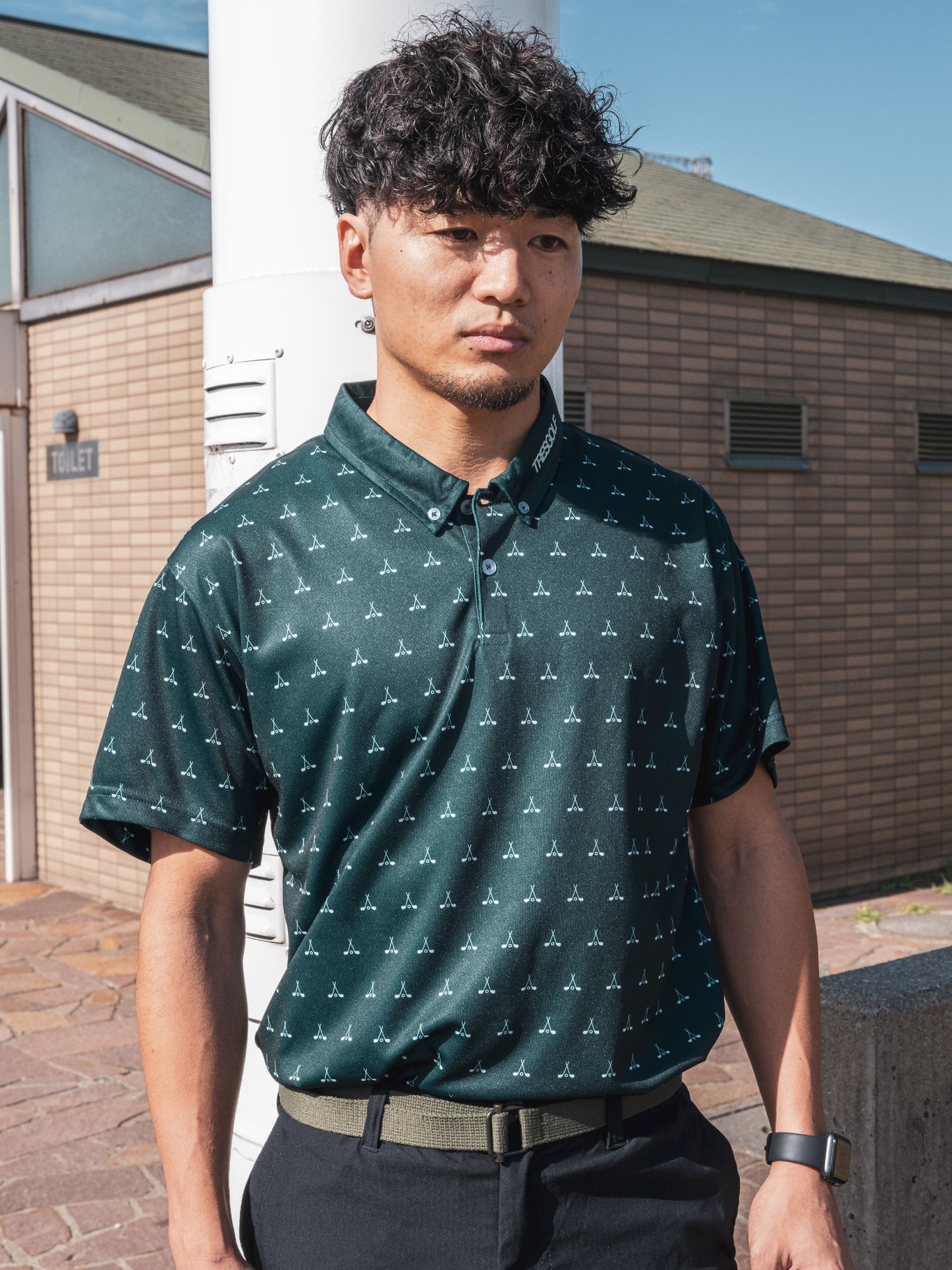 【23AW】TRES GOLF Polo-shirts(Deep green)