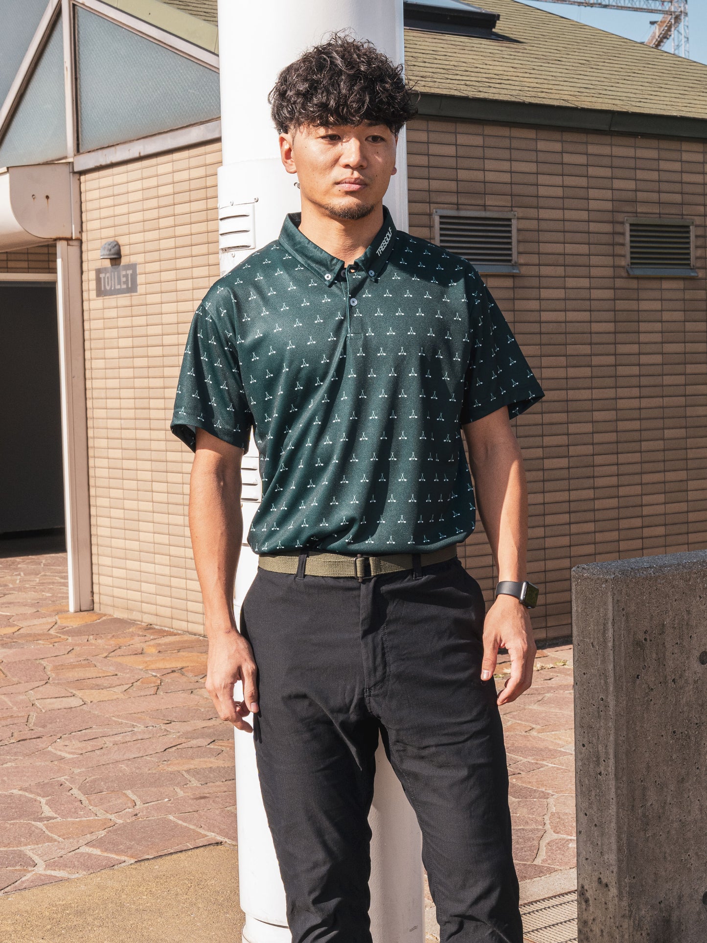 【23AW】TRES GOLF Polo-shirts(Deep green)