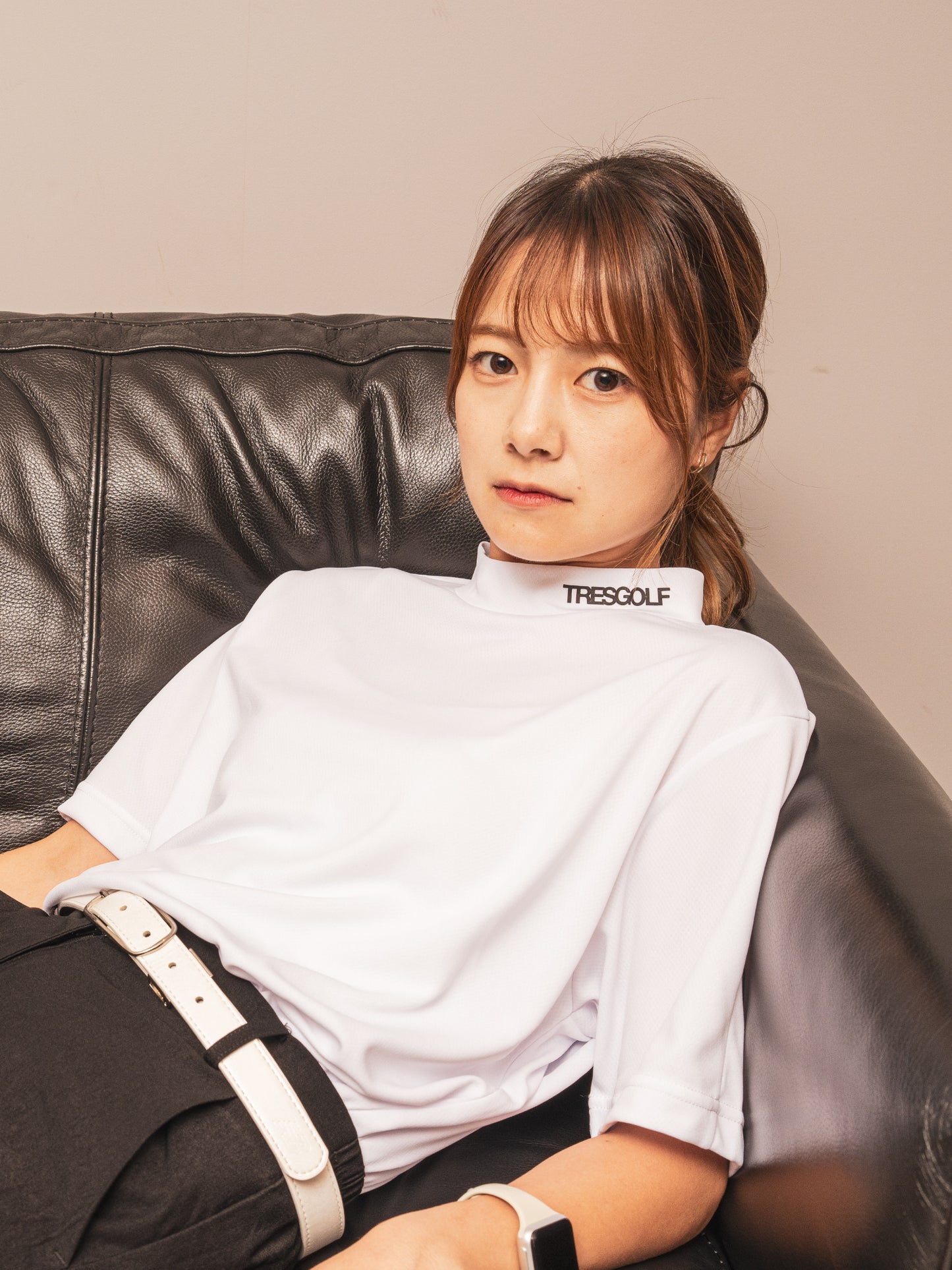 【23AW】TRES MOCK NECK T-shirts(White)