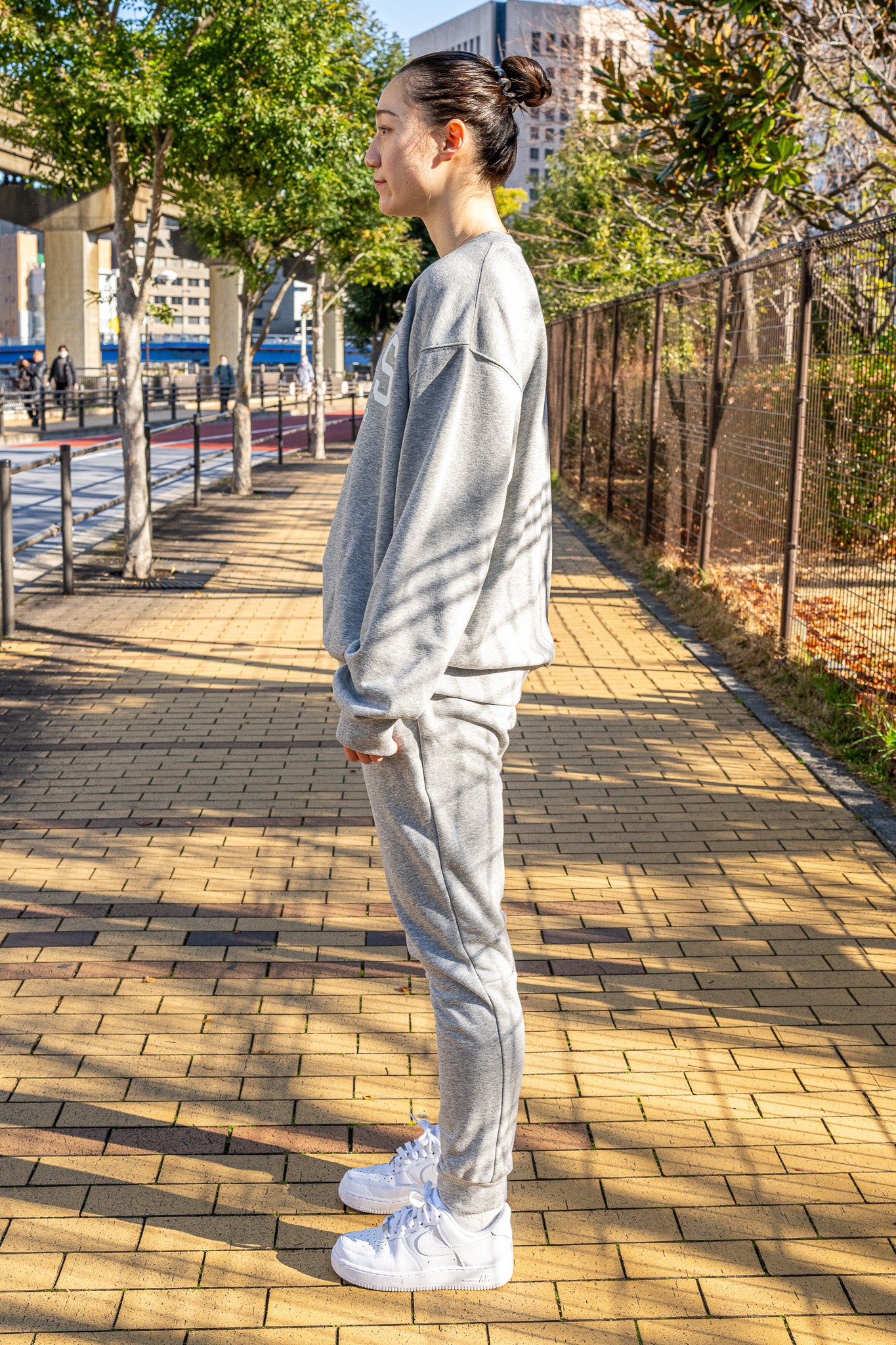 Classical Logo Slim Sweat Pants(Gray)