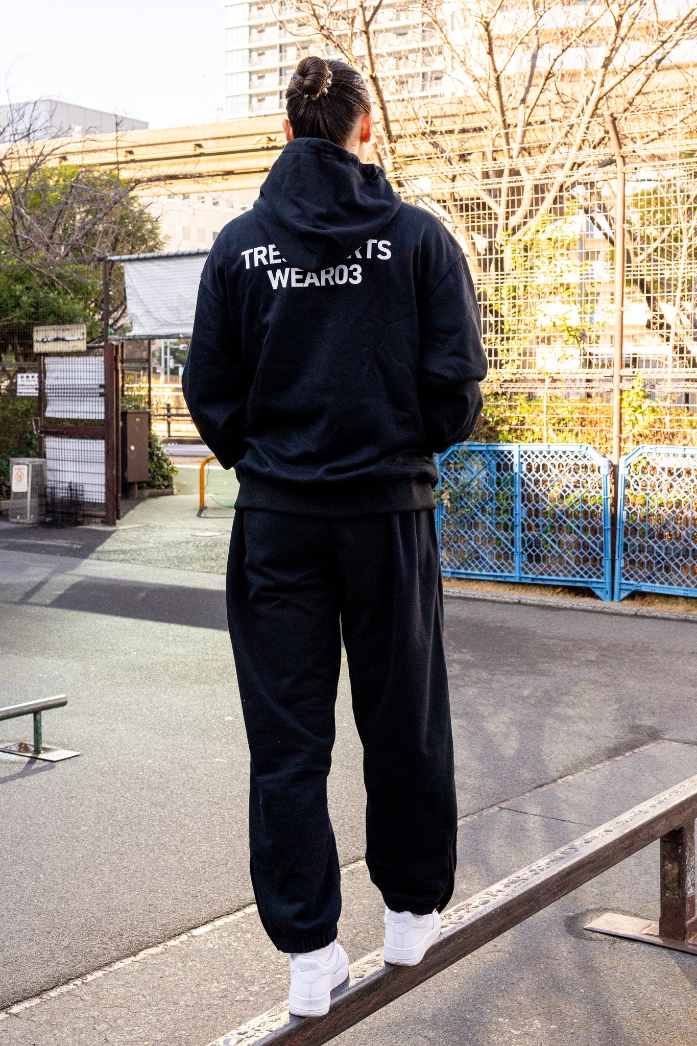 Loose Silhouette Sweat Pants(Black)