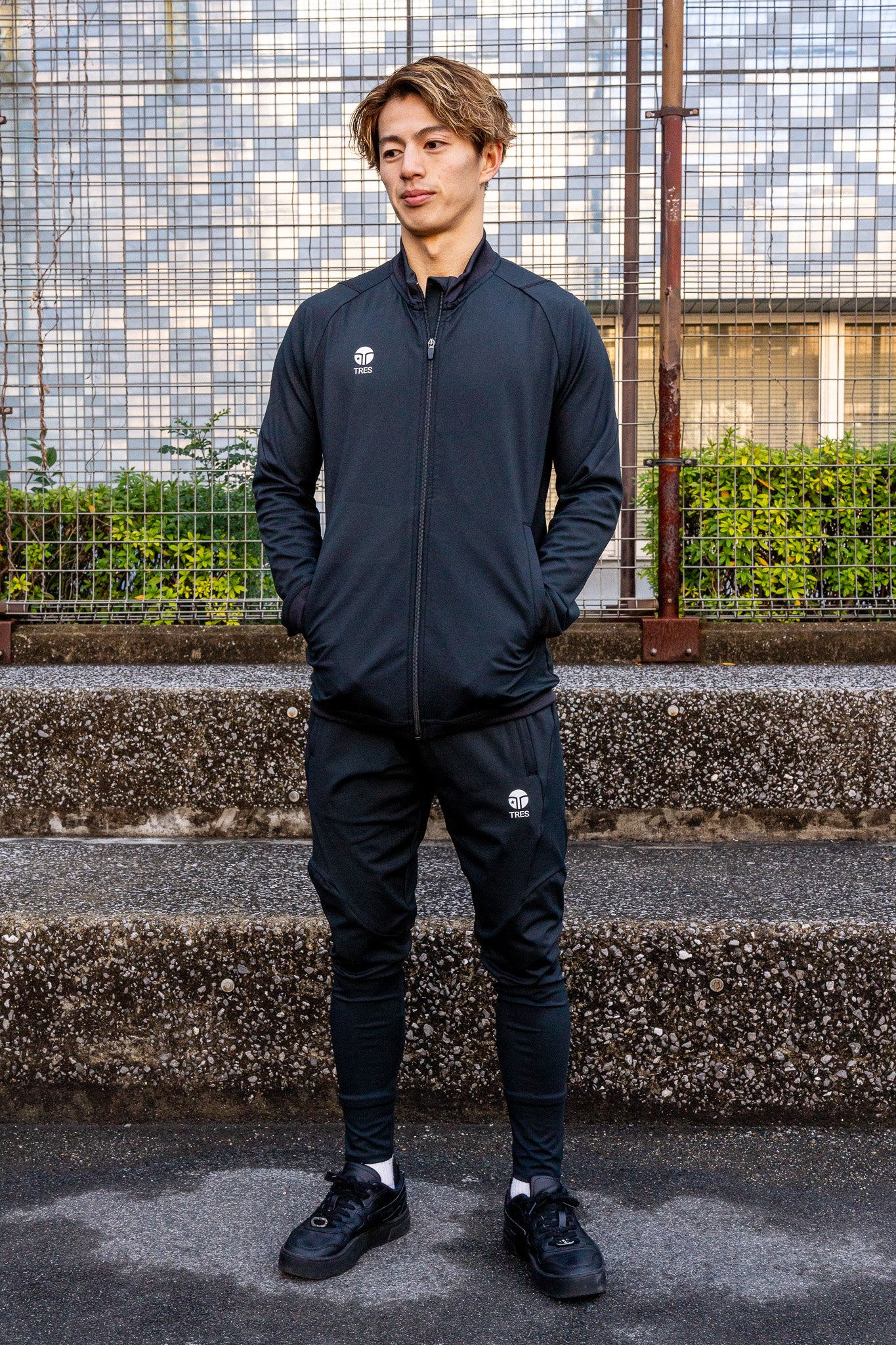 【TRES FRAGSHIP】Stretch Jersey PNTS(Black)