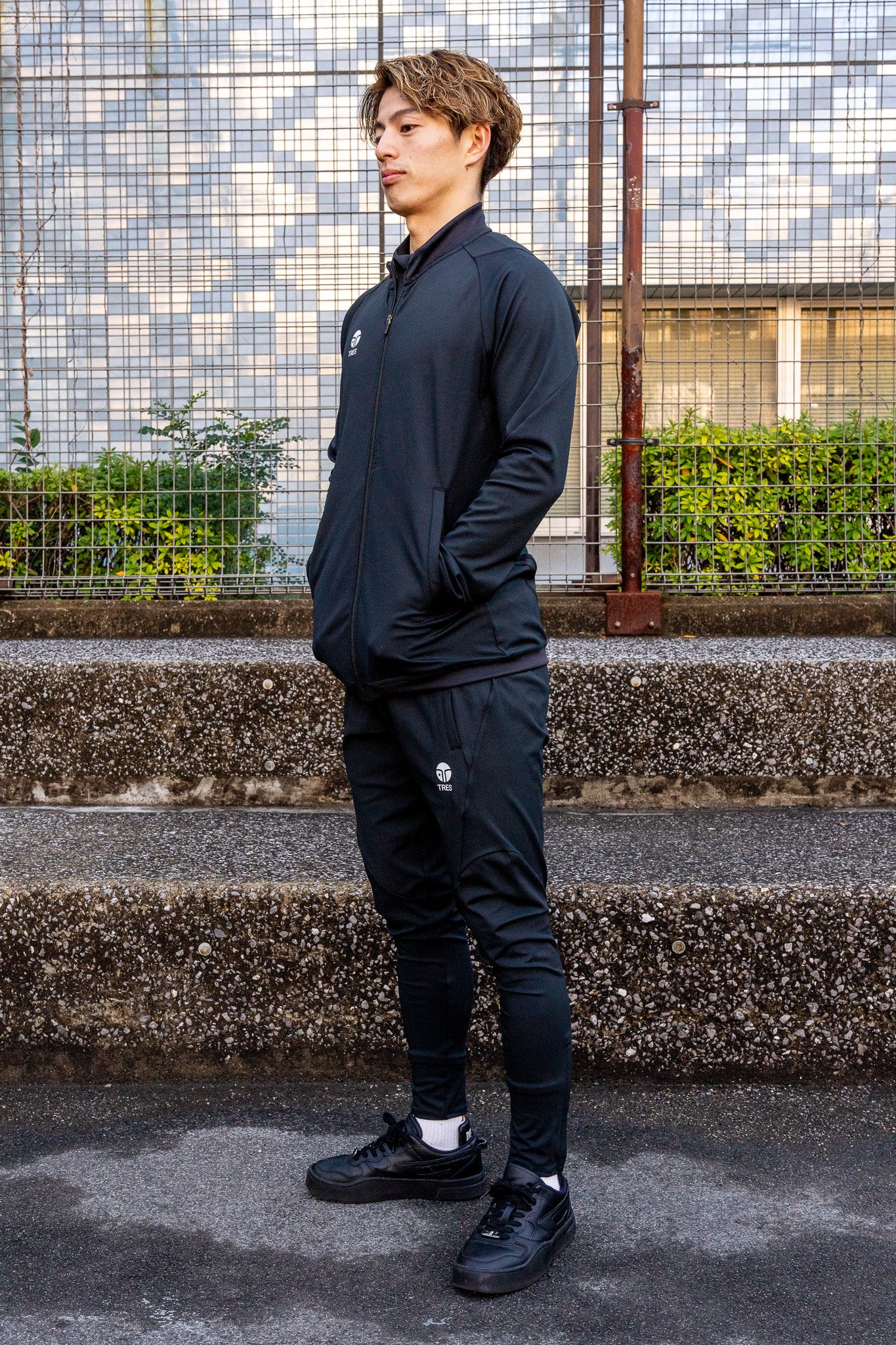 【TRES FRAGSHIP】Stretch Jersey PNTS(Black)