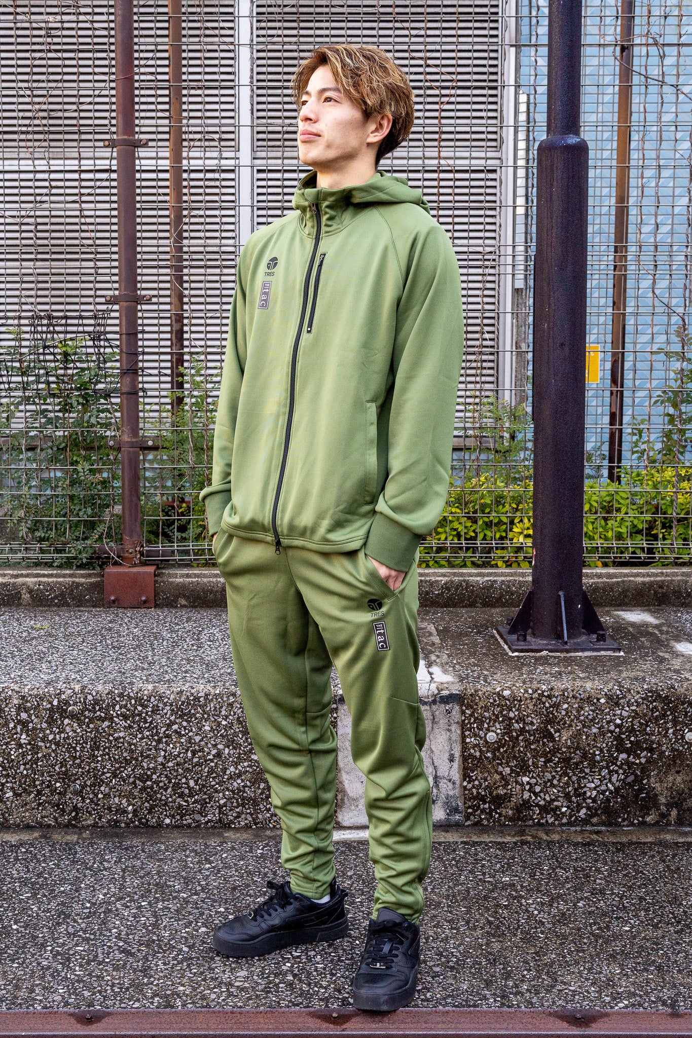 【TRES FRAGSHIP】Interlock Jersey PNTS(Khaki)