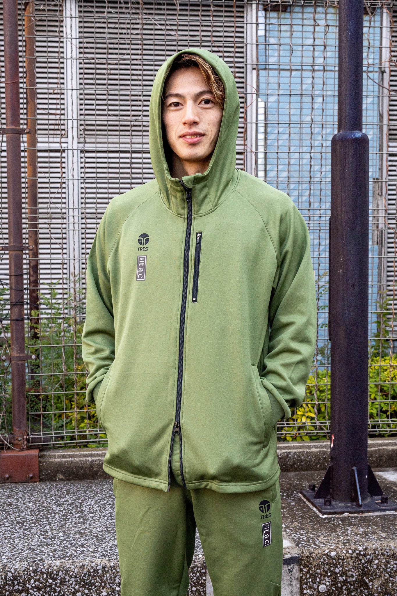 【TRES FRAGSHIP】Interlock Jersey JKT(Khaki)