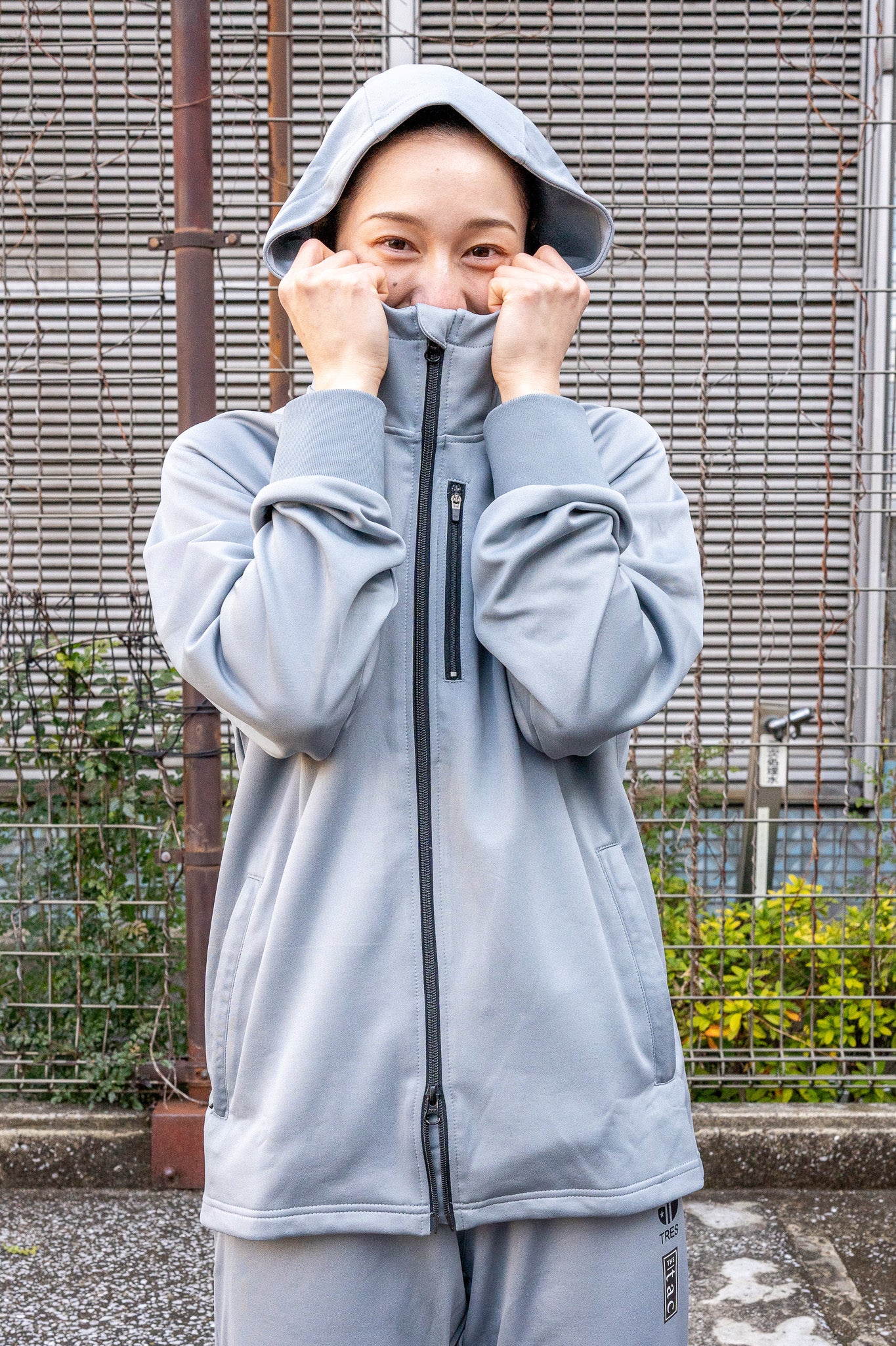 【TRES FRAGSHIP】Interlock Jersey JKT(Smoky Gray)