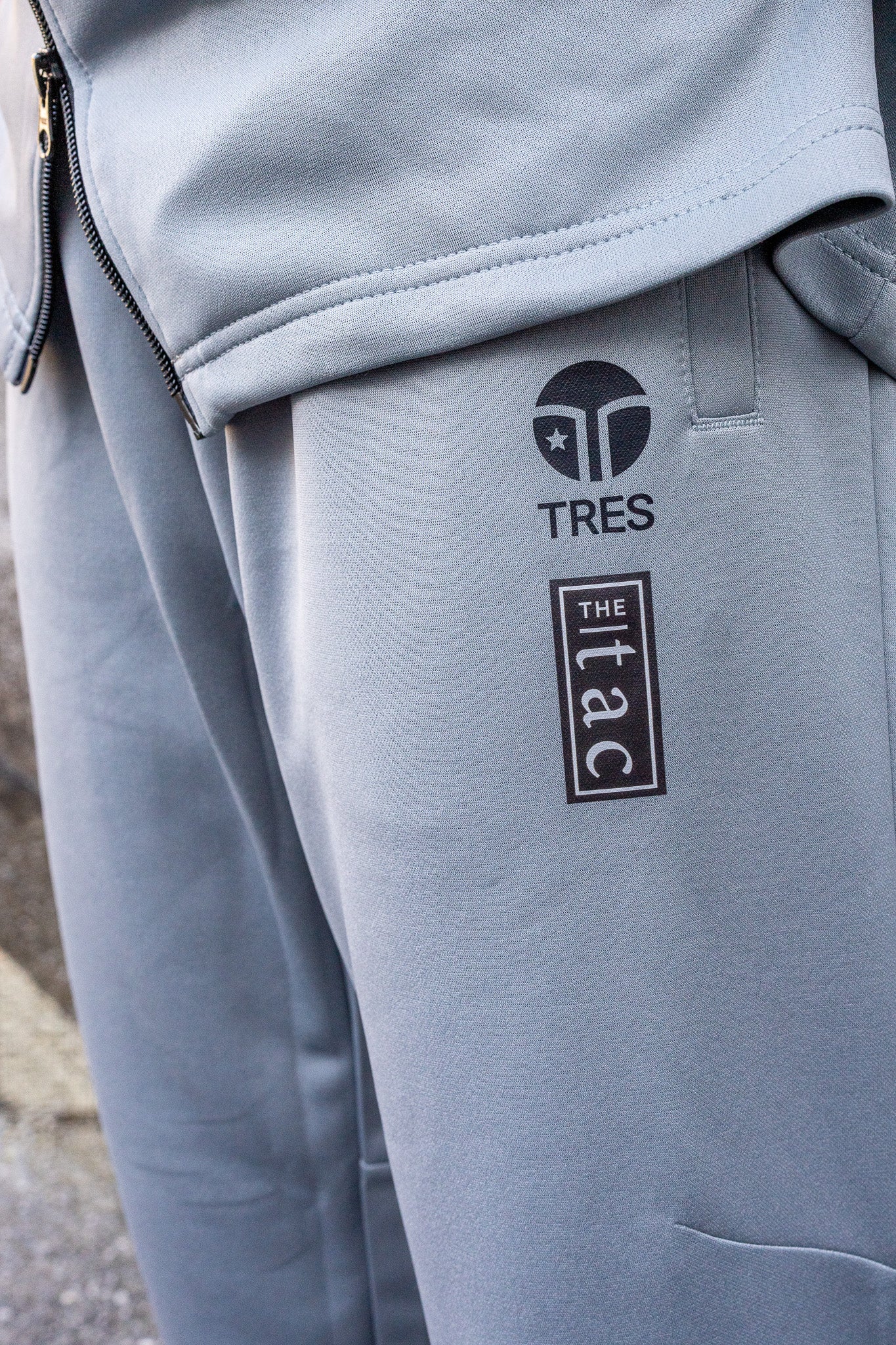 【TRES FRAGSHIP】Interlock Jersey PNTS(Smoky Gray)