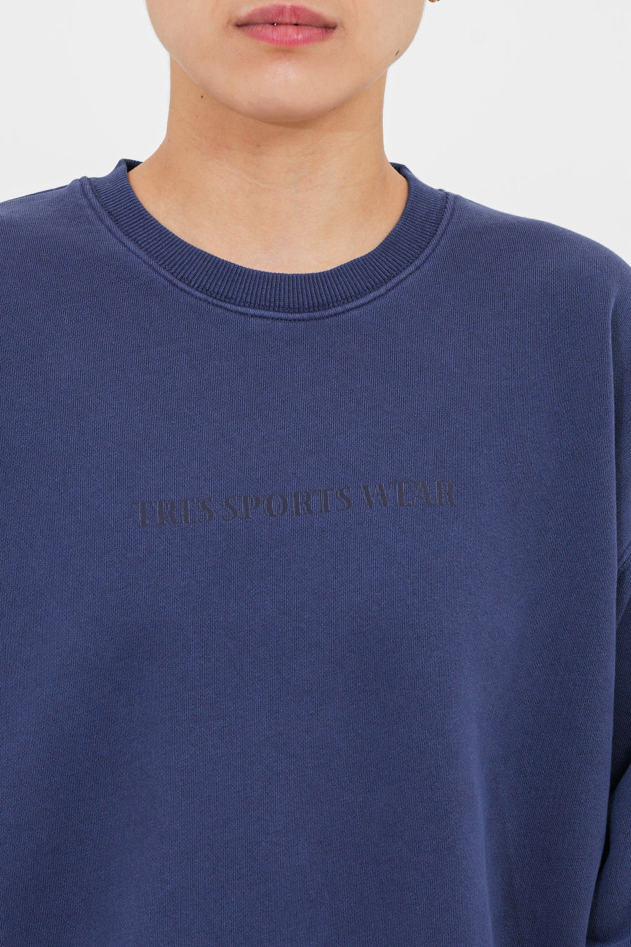 【25SS】TRES Pigment Sweat Shirts(Navy)