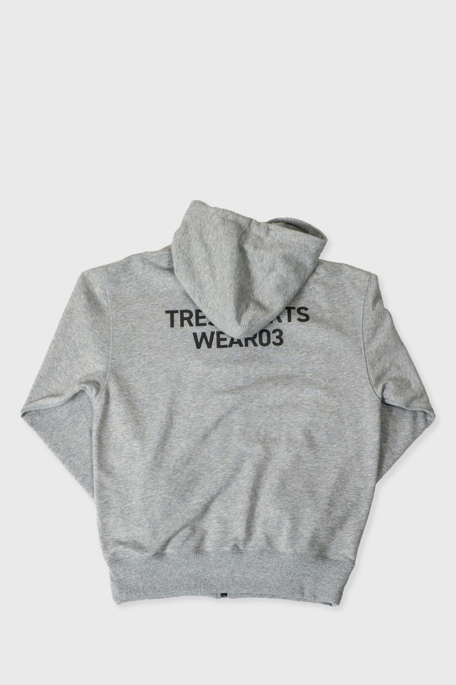 Loose Silhouette Zip Hoodie(Gray)