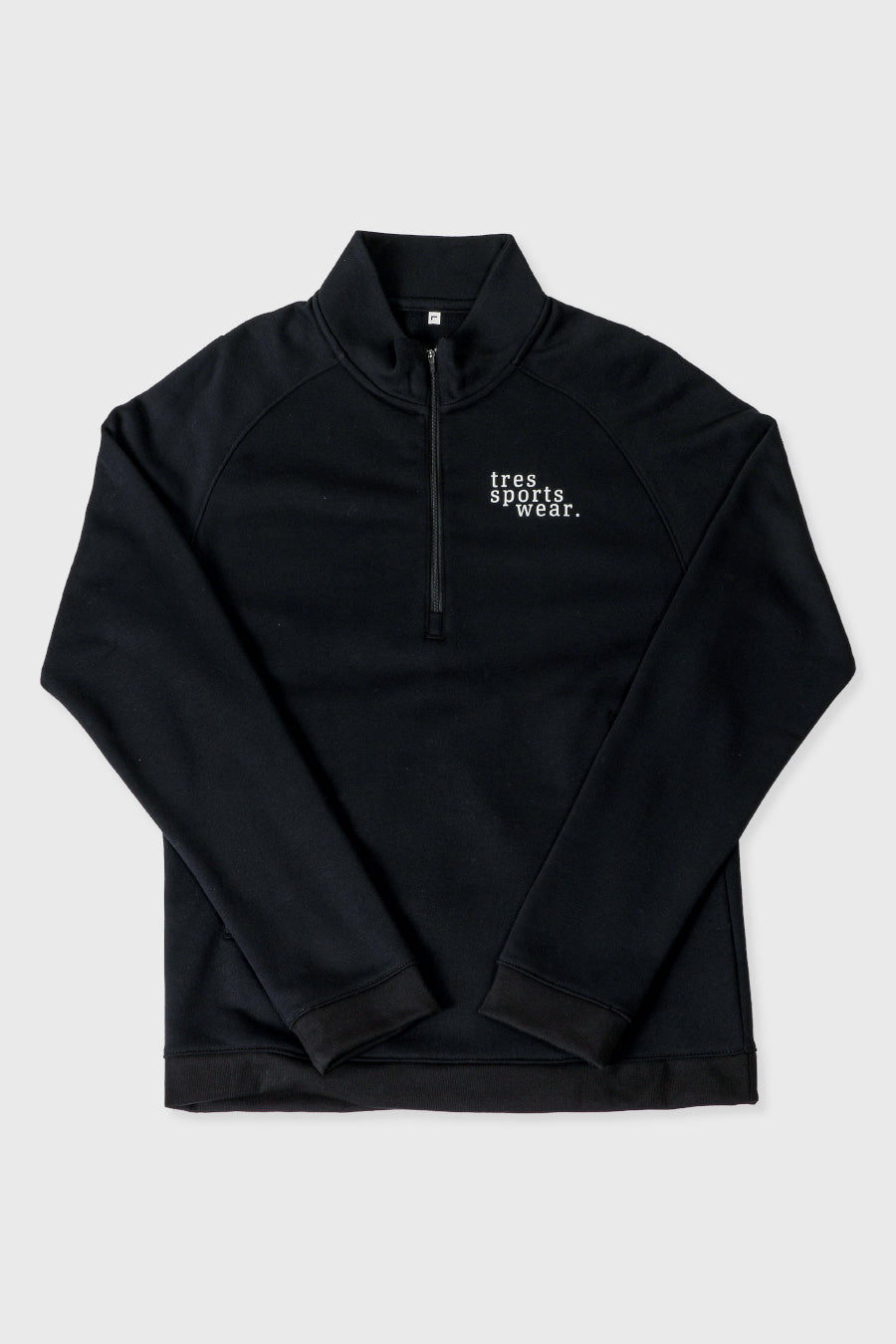 1/4 Zip Sweat Shirts(Black)