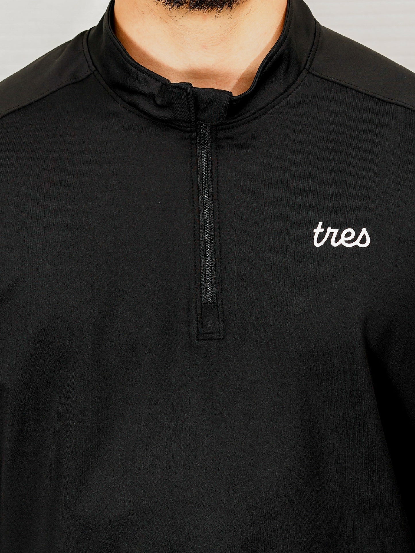 【23SS】Quater Zip Liber TOPS(Black)