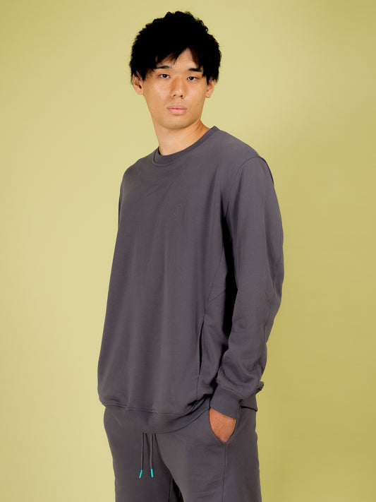 【Organic】Cotton Sweatshirt(Gray)