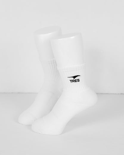 TRES Athletics Socks(White/Black)-Short