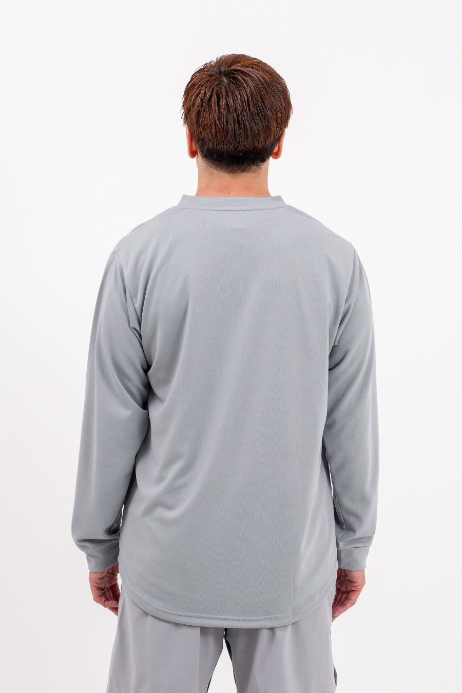 アイコン ドライ ロング Tシャツ (グレー)