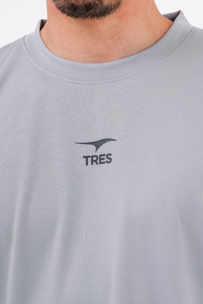 アイコン ドライ ロング Tシャツ (グレー)
