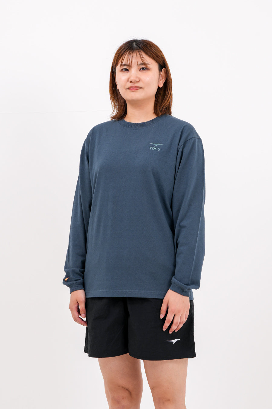 エッセンシャル エンブロ ロングTシャツ (デニム)