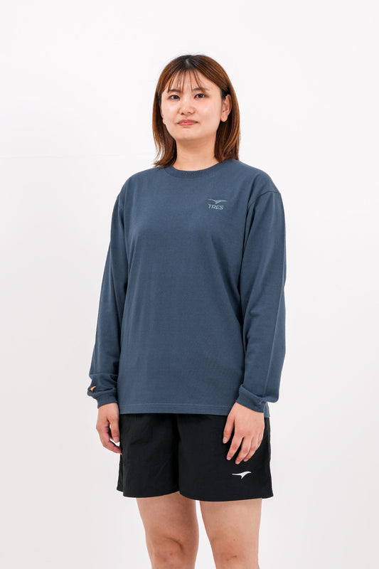 エッセンシャル エンブロ ロングTシャツ (デニム)