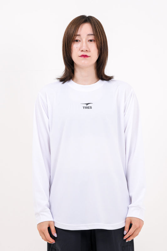 アイコン ドライ ロング Tシャツ (ホワイト)
