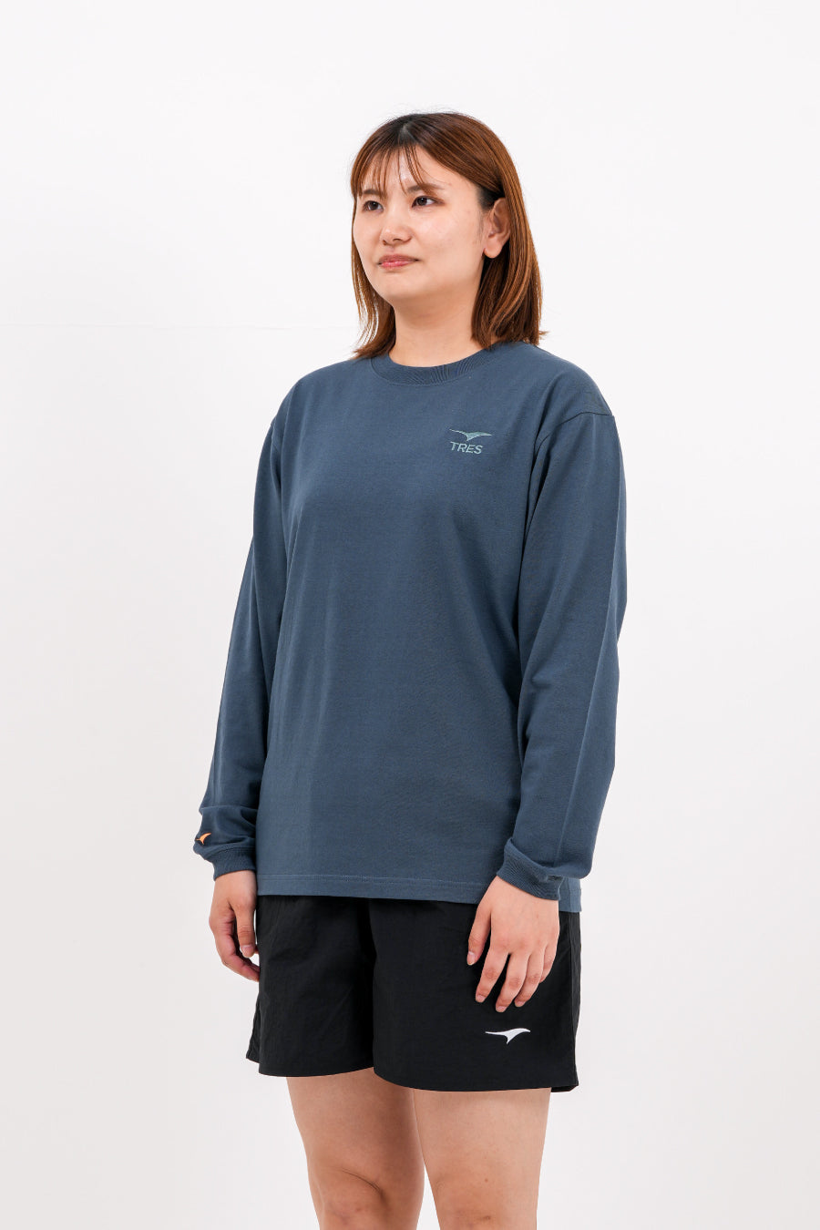 エッセンシャル エンブロ ロングTシャツ (デニム)