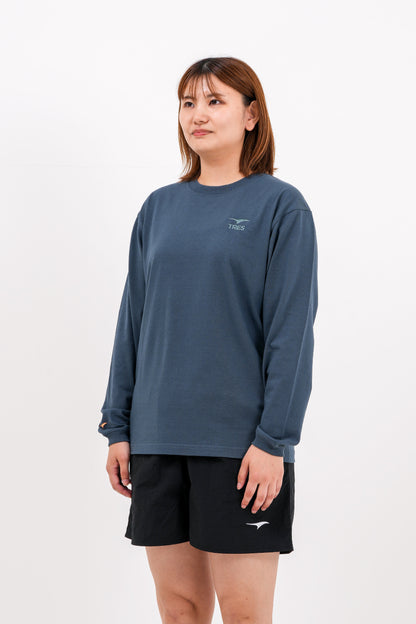 エッセンシャル エンブロ ロングTシャツ (デニム)