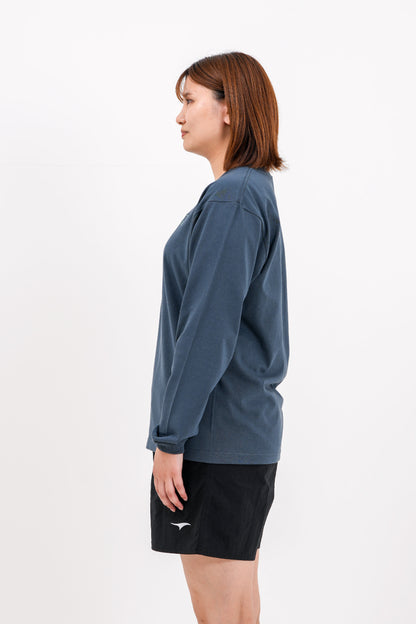 エッセンシャル エンブロ ロングTシャツ (デニム)