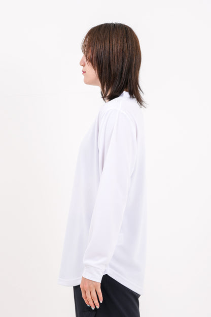 アイコン ドライ ロング Tシャツ (ホワイト)