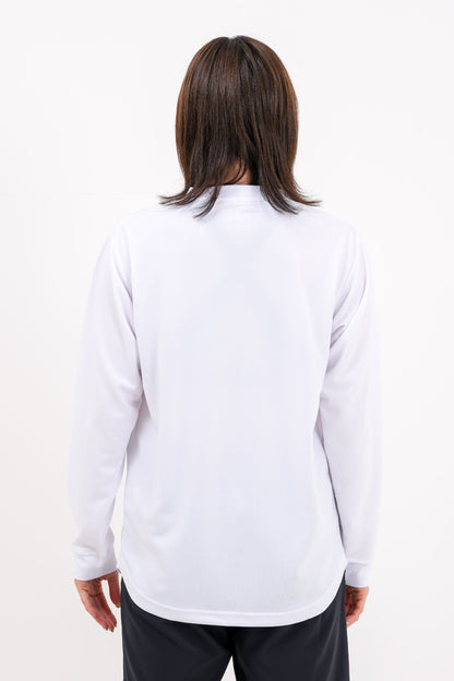 アイコン ドライ ロング Tシャツ (ホワイト)