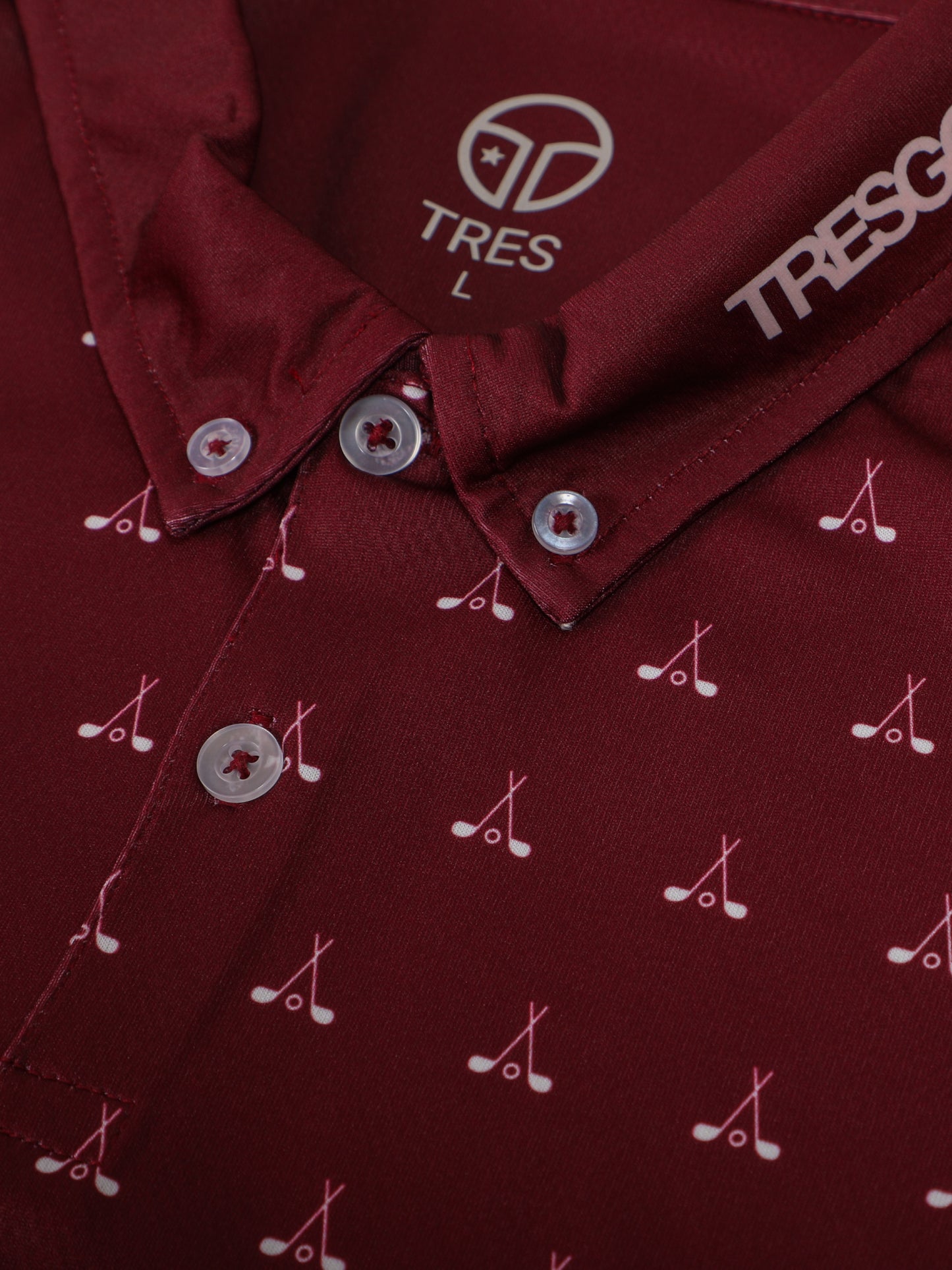 【23AW】TRES GOLF Polo-shirts(Burgundy)