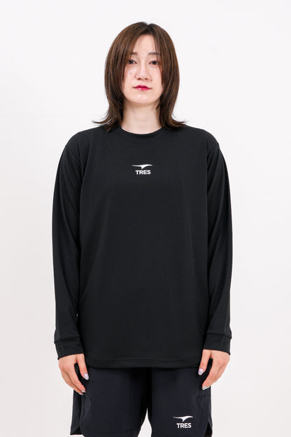 アイコン ドライ ロング Tシャツ (ブラック)