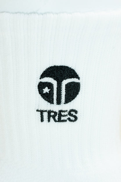 TRES SPORTS SOCKS(White/Black)-Short