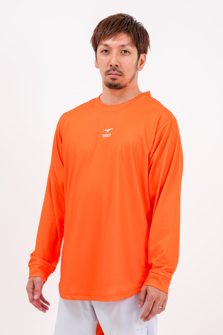 アイコン ドライ ロング Tシャツ (オレンジ)