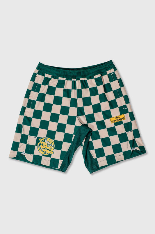 【24SS】CHECKER Woven Shorts(Green)