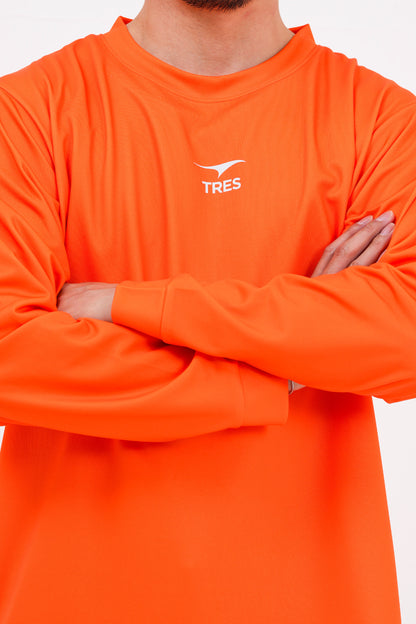 アイコン ドライ ロング Tシャツ (オレンジ)