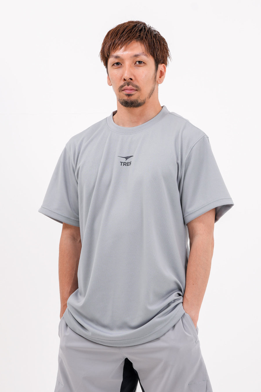 アイコン ドライ Tシャツ (グレー)
