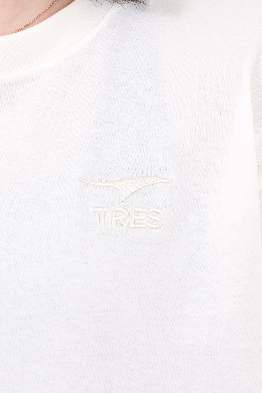 エッセンシャル エンブロ ロングTシャツ (ナチュラル)