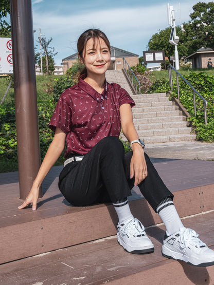 【23AW】TRES GOLF Polo-shirts(Burgundy)