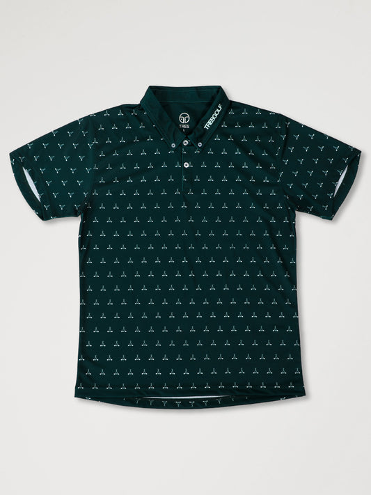 【23AW】TRES GOLF Polo-shirts(Deep green)