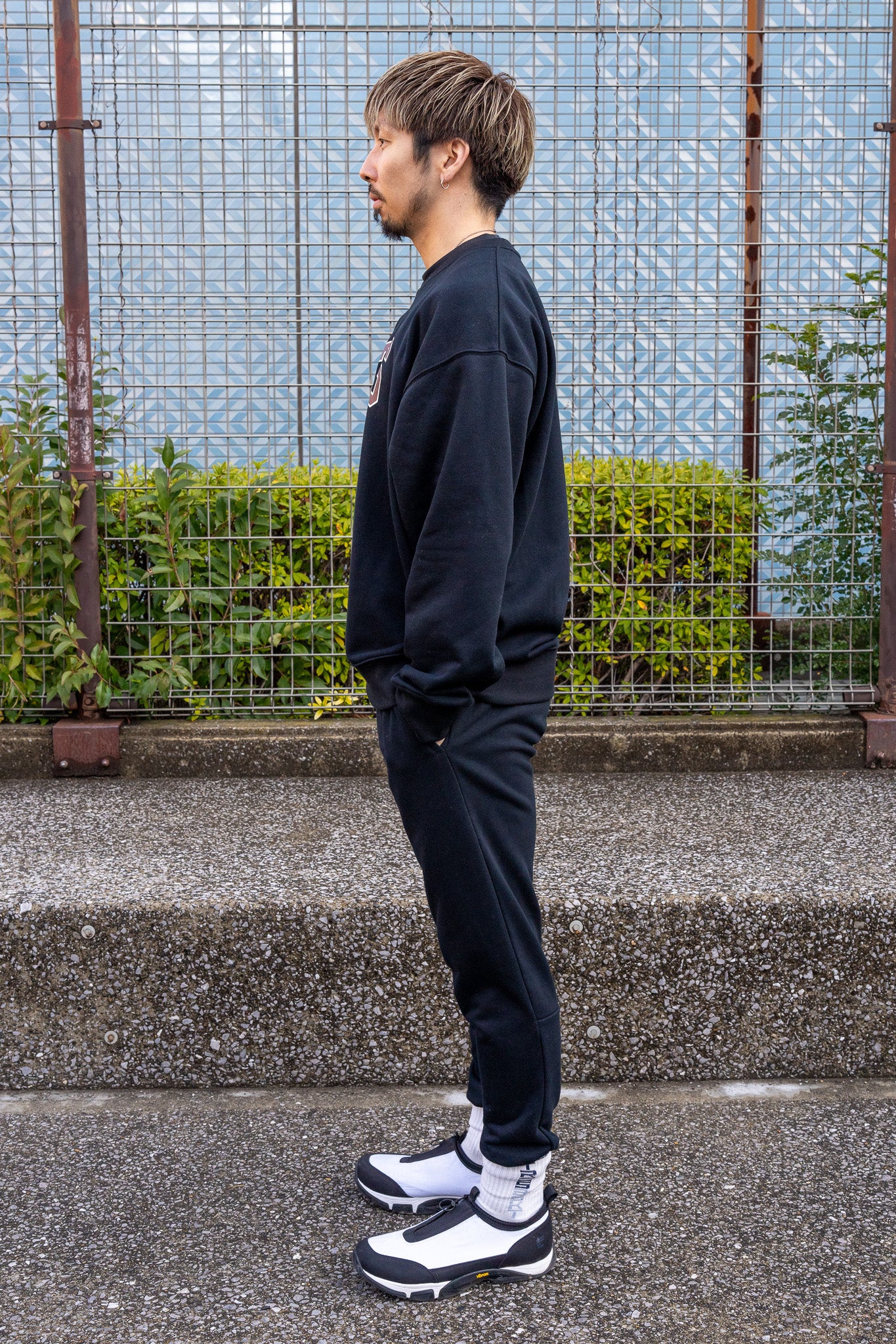 Classical Logo Slim Sweat Pants(Black)