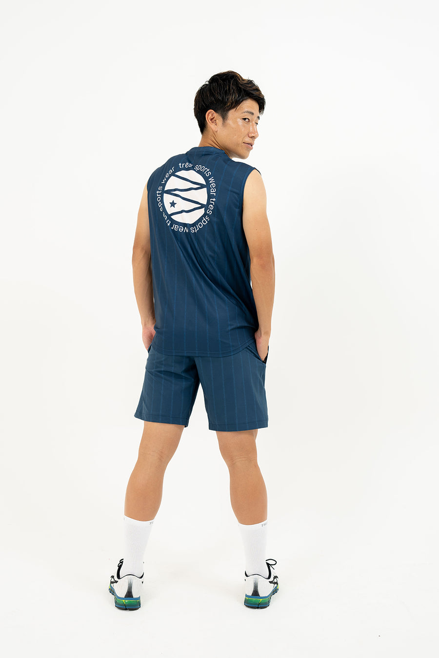 【23SS】TRESTRIPES Woven shorts(Navy)