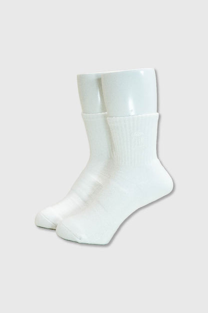 TRES SPORTS SOCKS(White/White)-Short