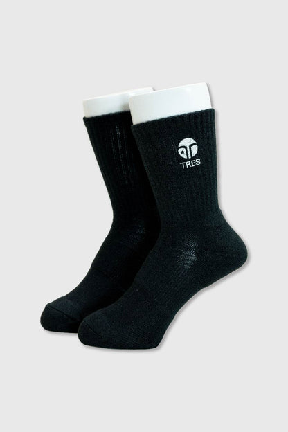 TRES SPORTS SOCKS(Black/White)-Long